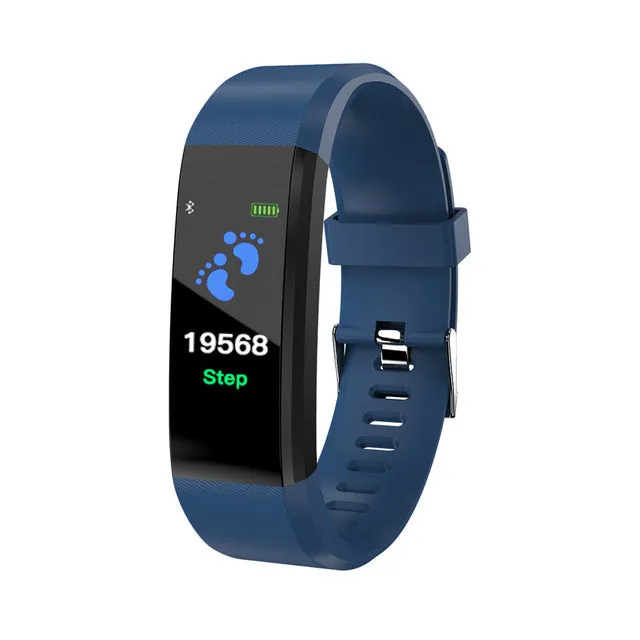 115 Plus Bluetooth Smart Watch Heart Rate Monitor Smart Watch Fitness Tracker Bracelet Waterproof Smart Wristband