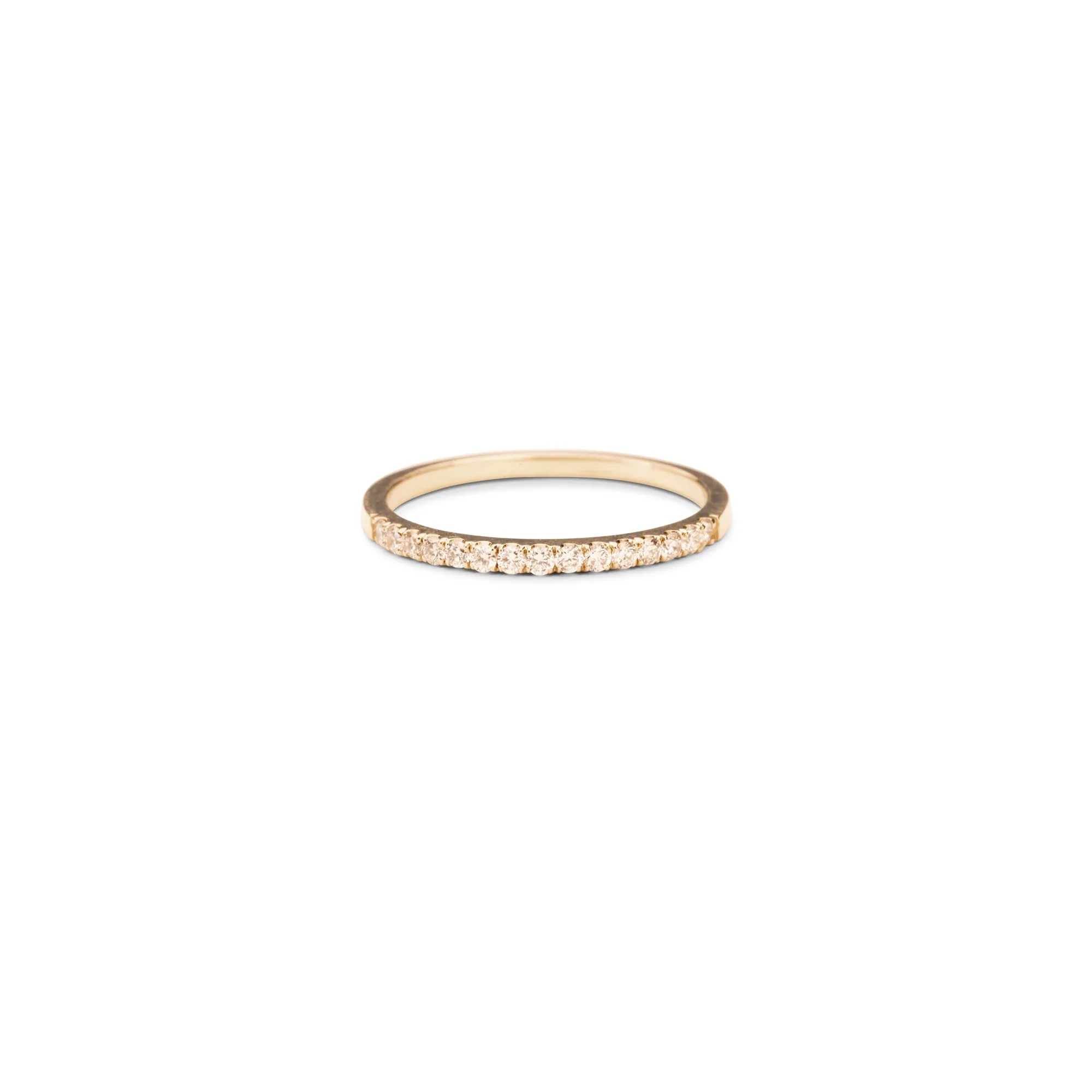 14k Half Eternity Diamond Band | 1/4 CTW