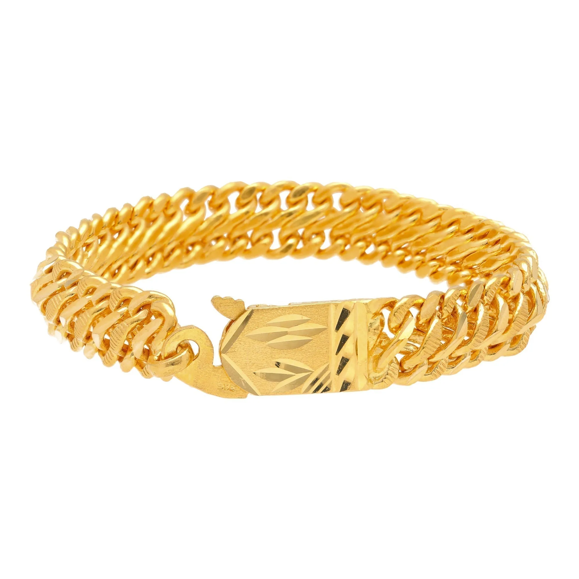 22K Yellow Gold Link Bracelet (12.6 gm)