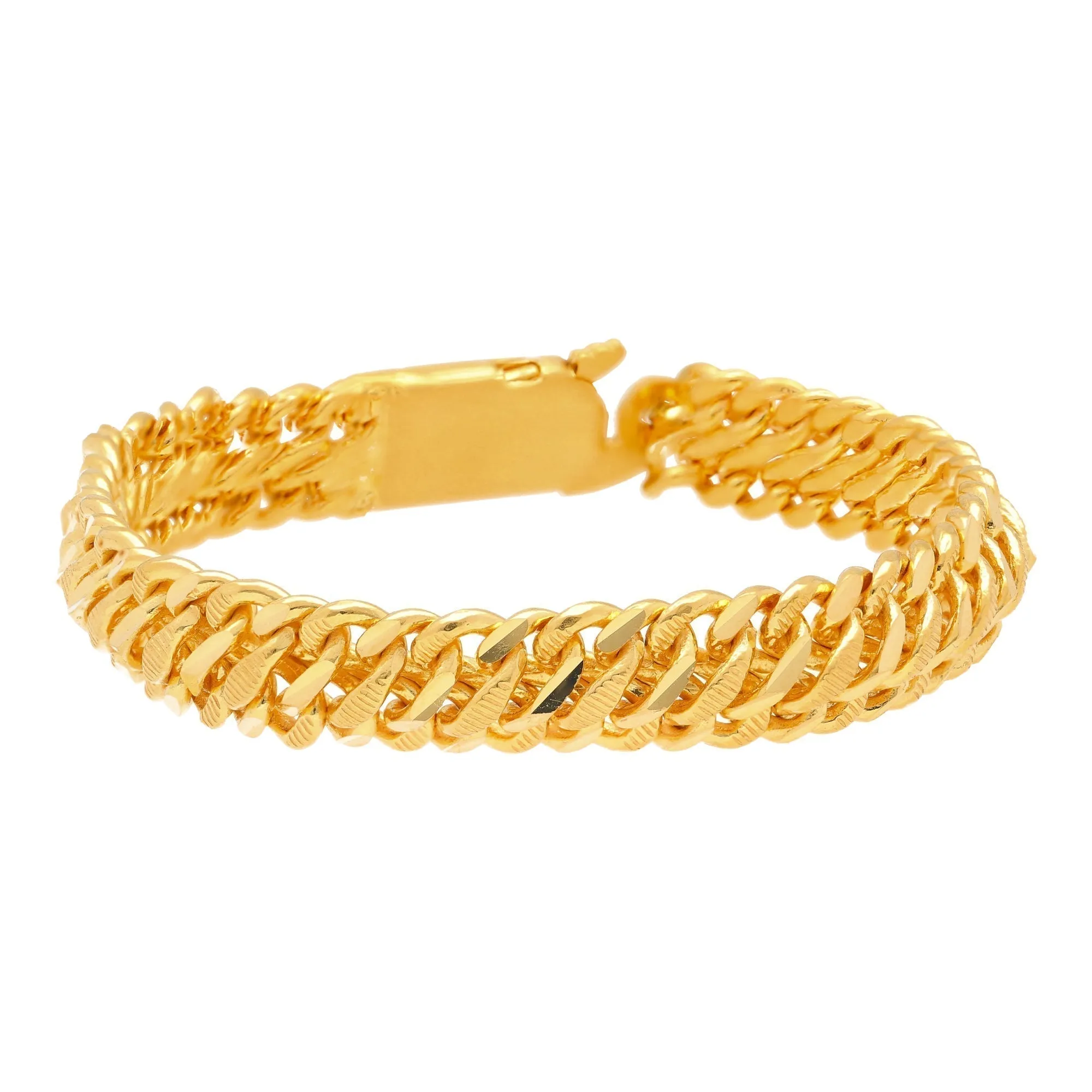 22K Yellow Gold Link Bracelet (12.6 gm)