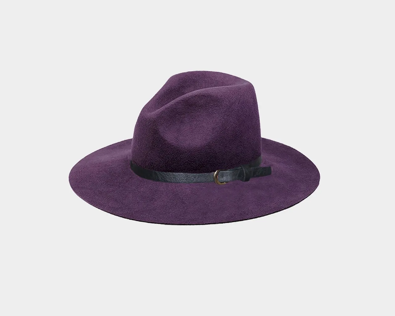 4 Plum 100% Wool Panama Style Hat - The Aspen