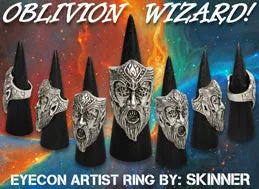 5D x Eyecon x Skinner Oblivion Wizard Ring Sterling Silver