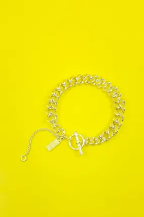 .925 Silver Spliced Link Bracelet