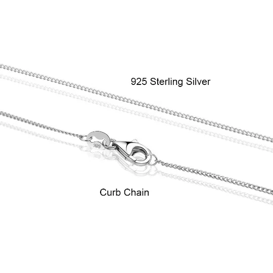 925 Sterling Silver Dainty Cuban Necklace