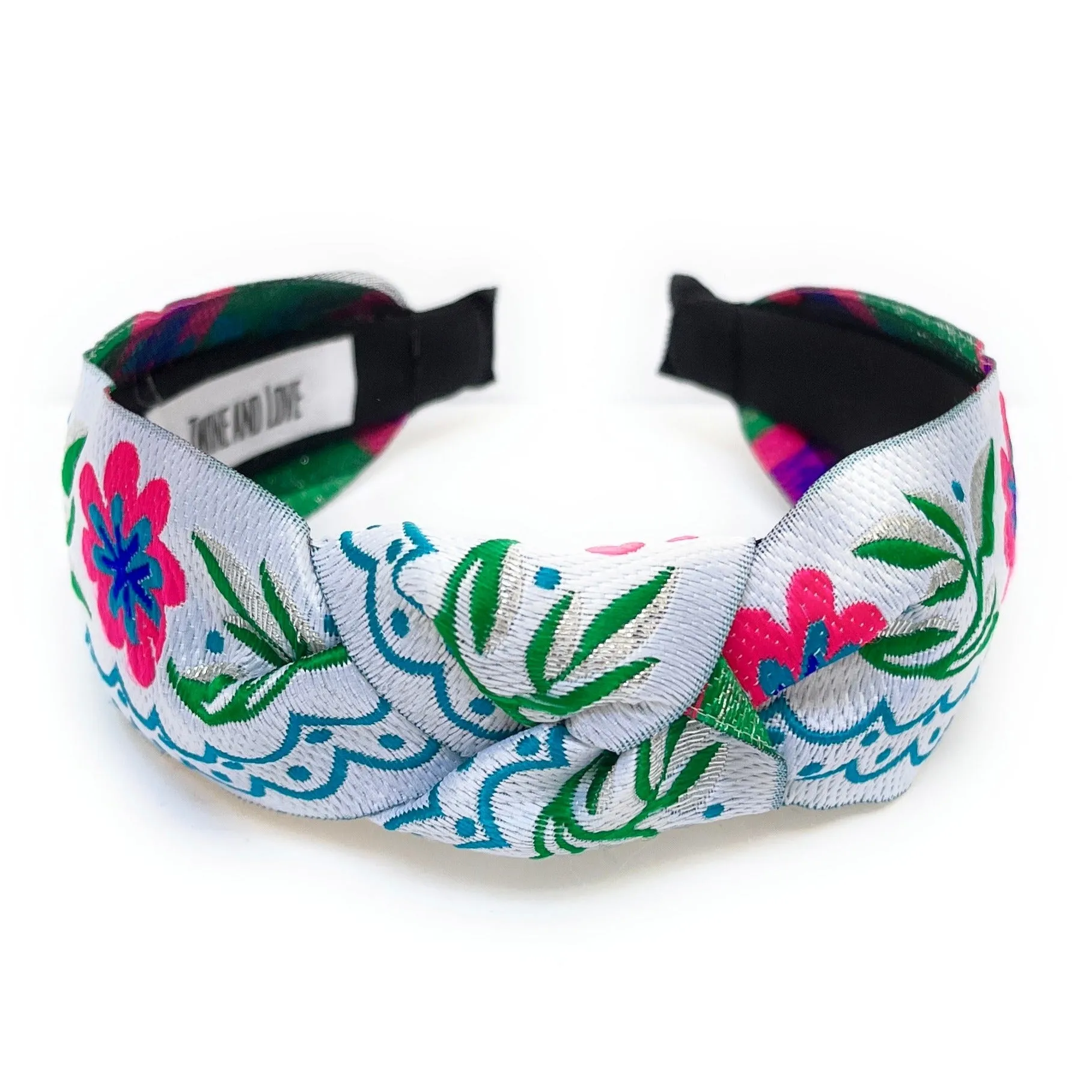 Abby Embroidered Knot Headband