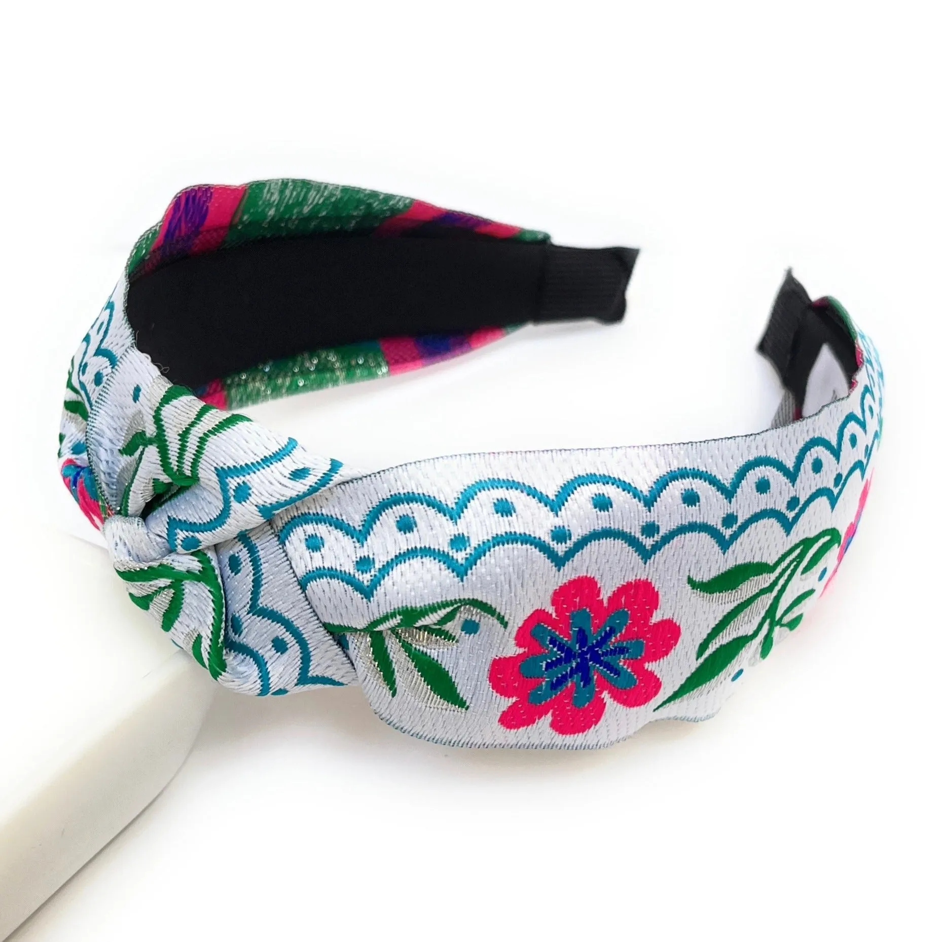 Abby Embroidered Knot Headband