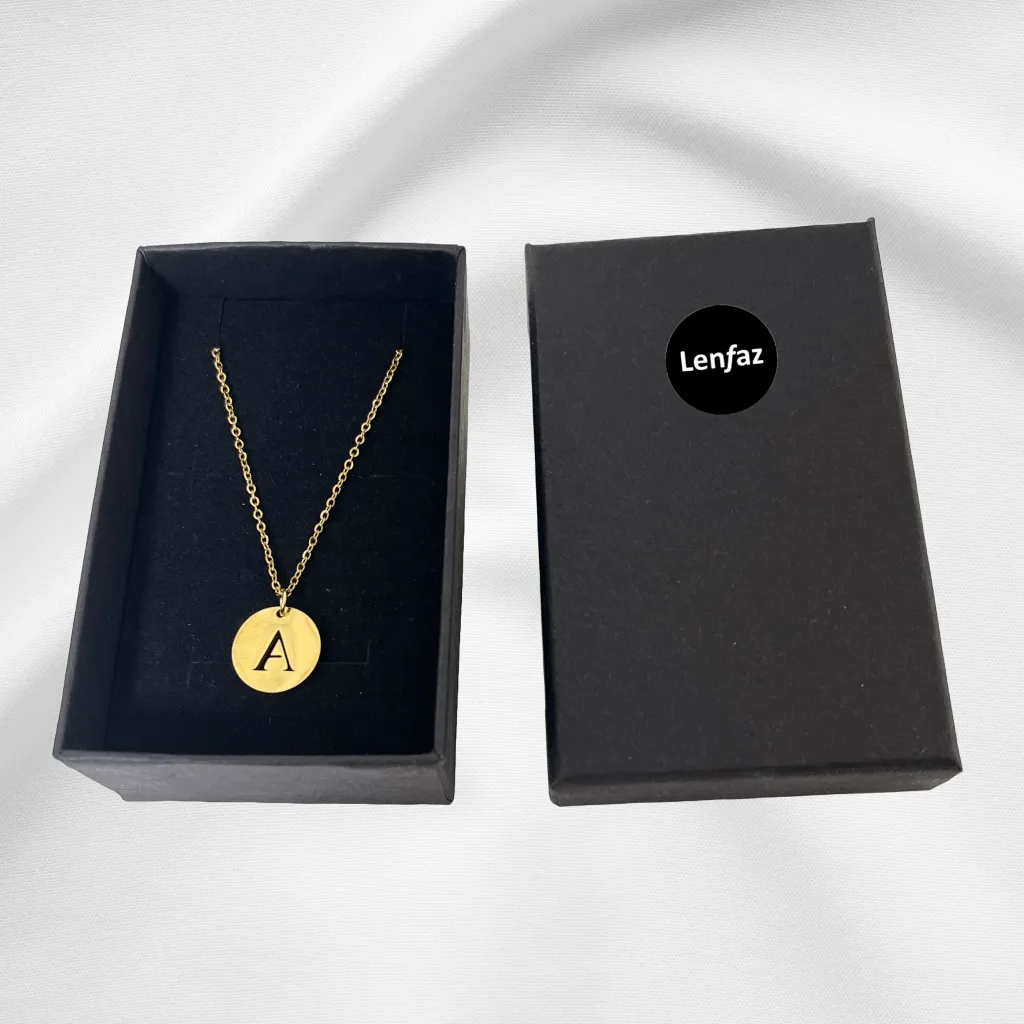 Alphabet Necklace Gold Plated - Letter U