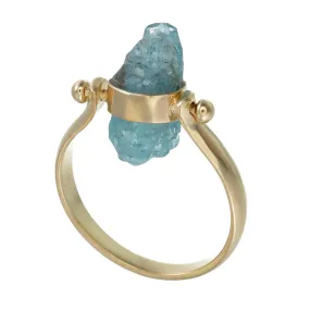 APATITE SWIVEL RING - GOLD