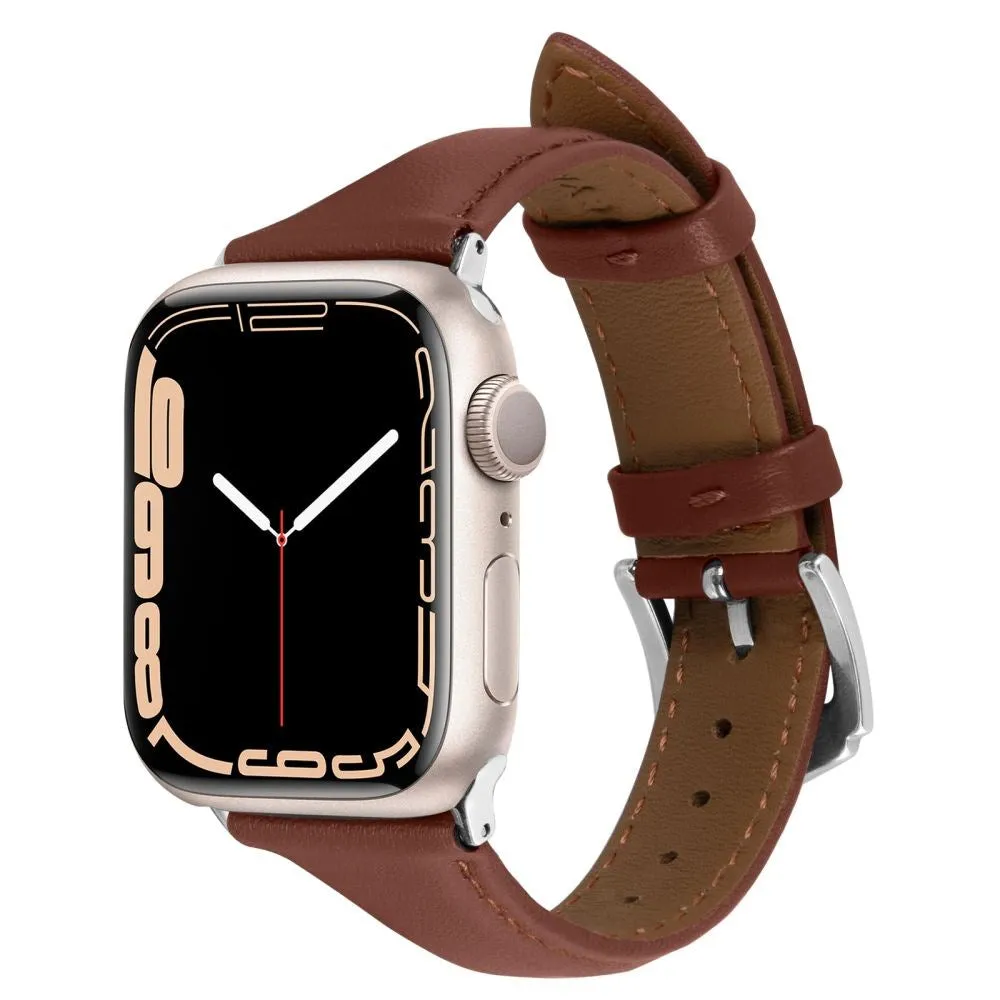 Apple Watch (38/40/SE/41/42mm)  Cyrill Læder Rem - Brun