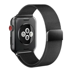 Apple Watch (38/40/SE/41/42mm) Tech-Protect Milanse Band Rustfri Stål Rem - Sort