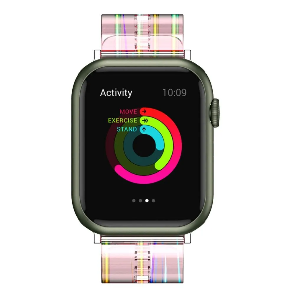 Apple Watch (41mm) flexible transparent watch strap -  Transparent Pink