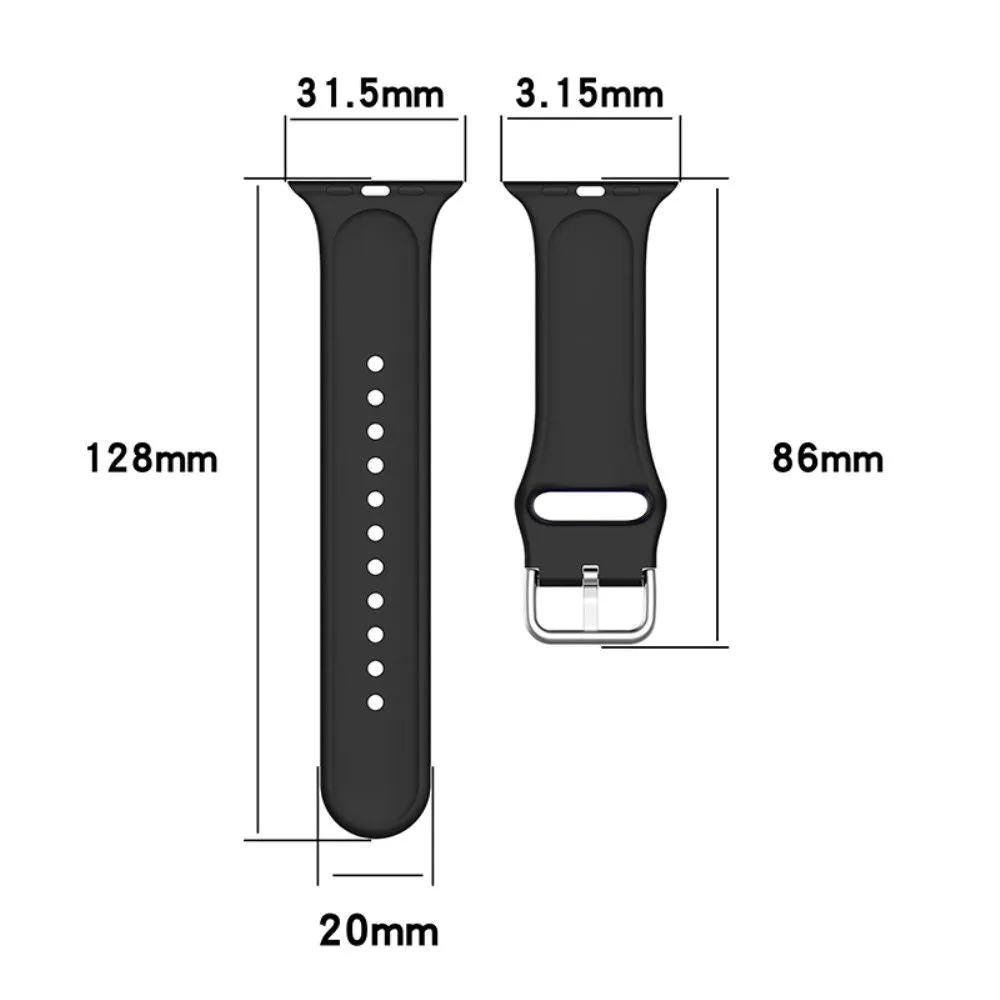 Apple Watch (41mm) multi-color silicone watch strap - Colorful Grid