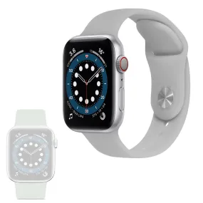 Apple Watch 42mm - 44mm color changing silicone watch strap - Transparent to Grey