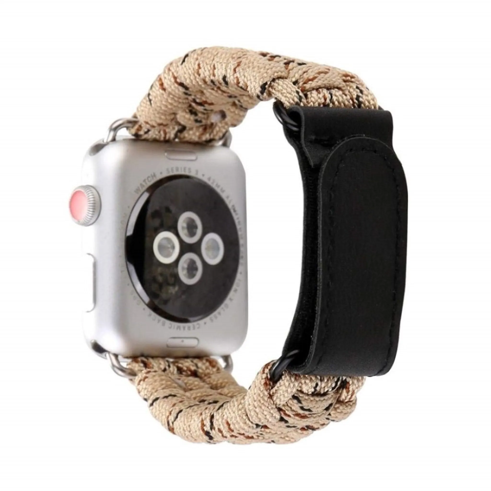 Apple Watch 44mm unique style nylon watch strap - Khaki