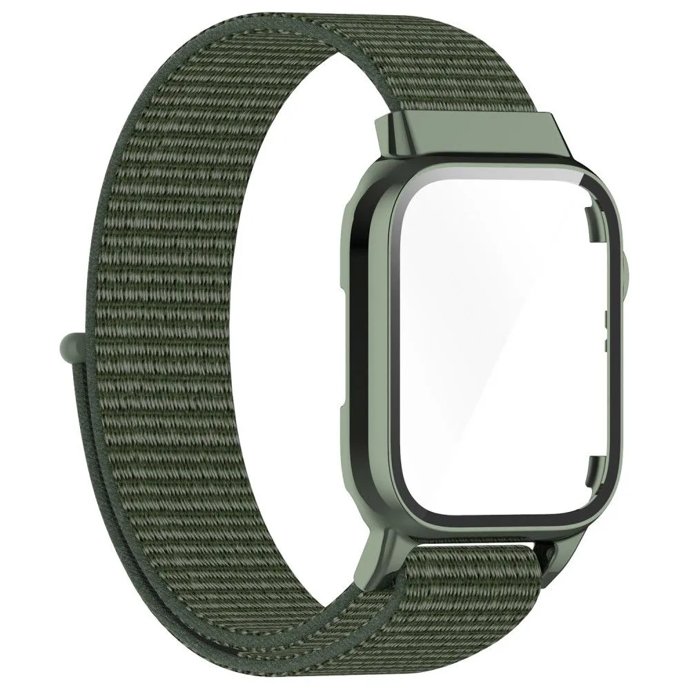 Apple Watch (45mm) nylon watch strap   tempered glass - Army Green