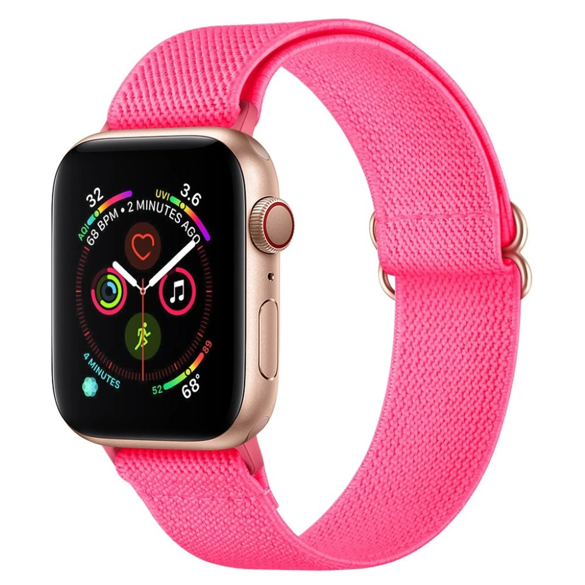 Apple Watch Series 6 / 5 44mm nylon watch band - Hot Pink