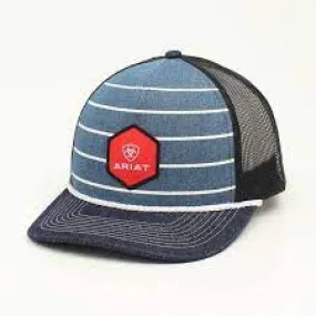 Ariat Denim Striped Logo Cap