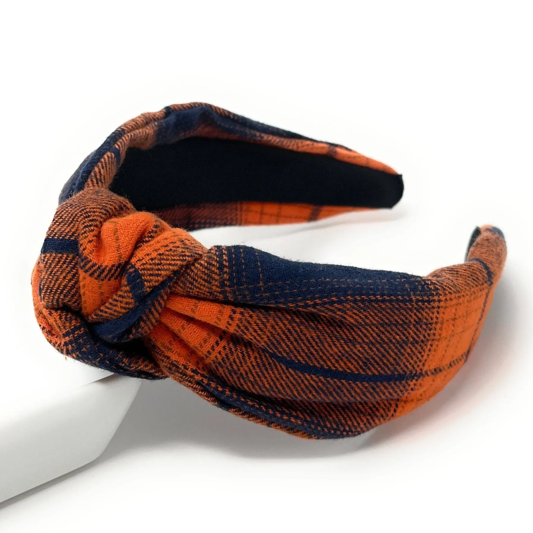 Autumn Plaid Knot Headband