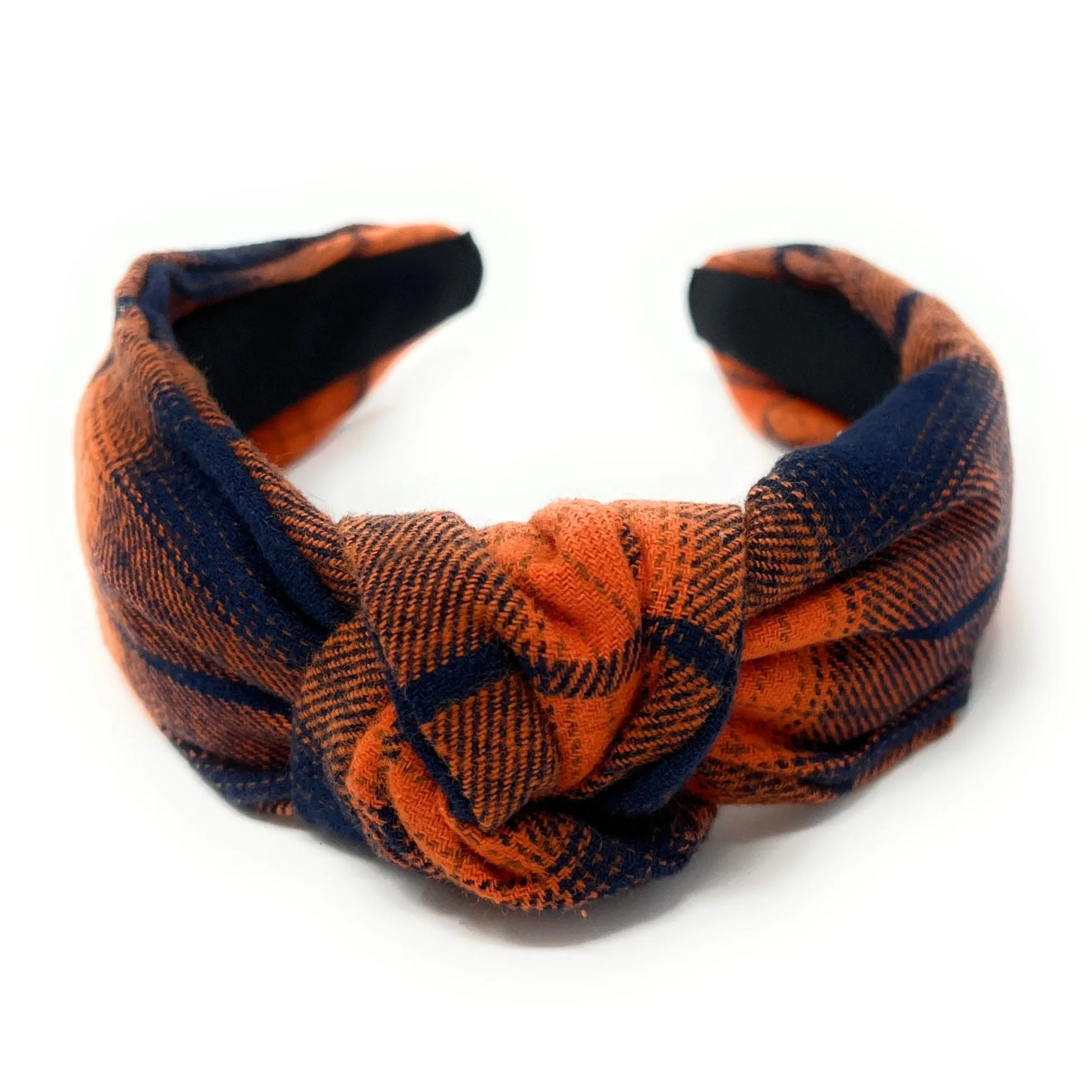 Autumn Plaid Knot Headband