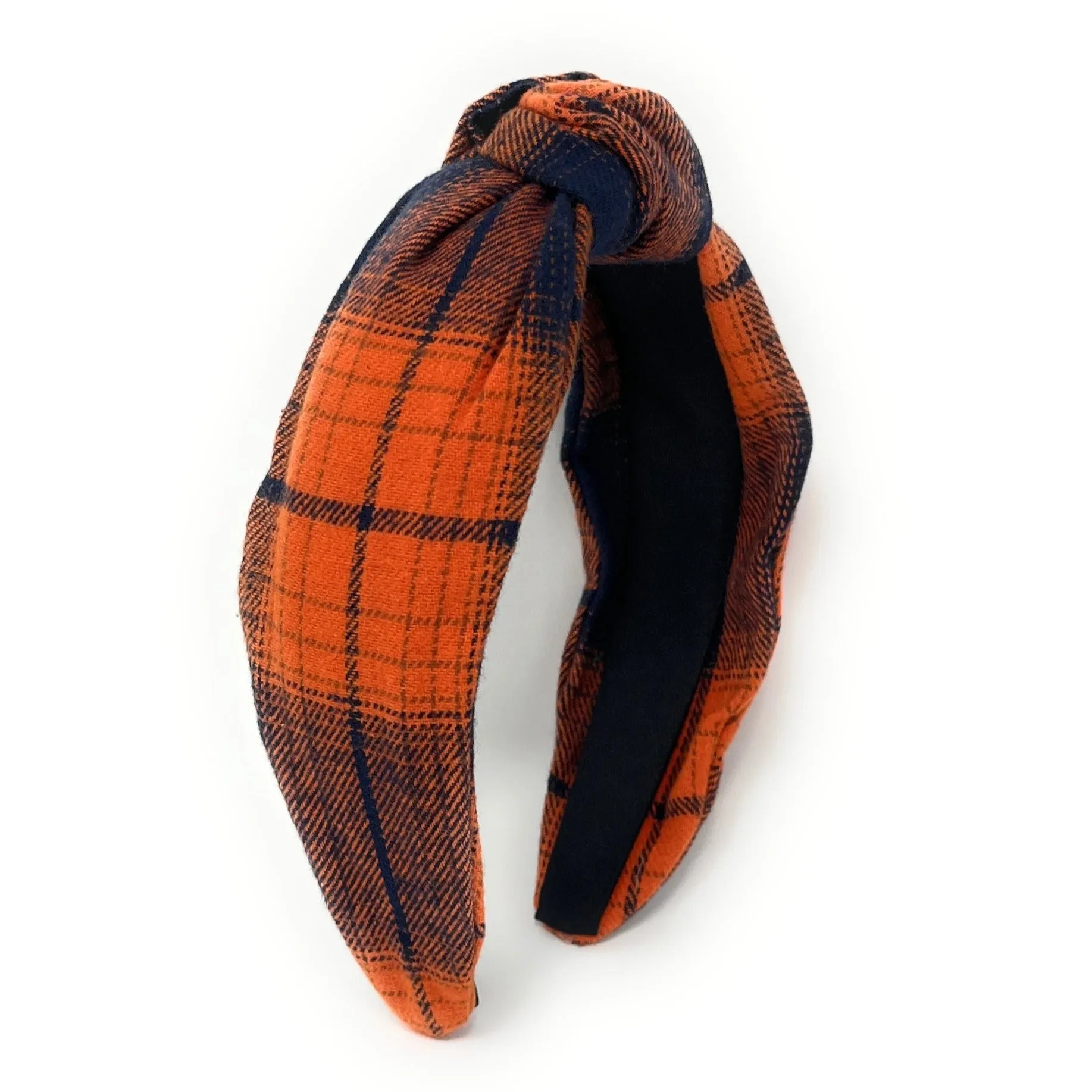 Autumn Plaid Knot Headband