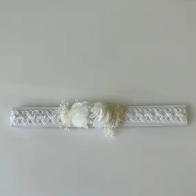 Baby headband with flowers