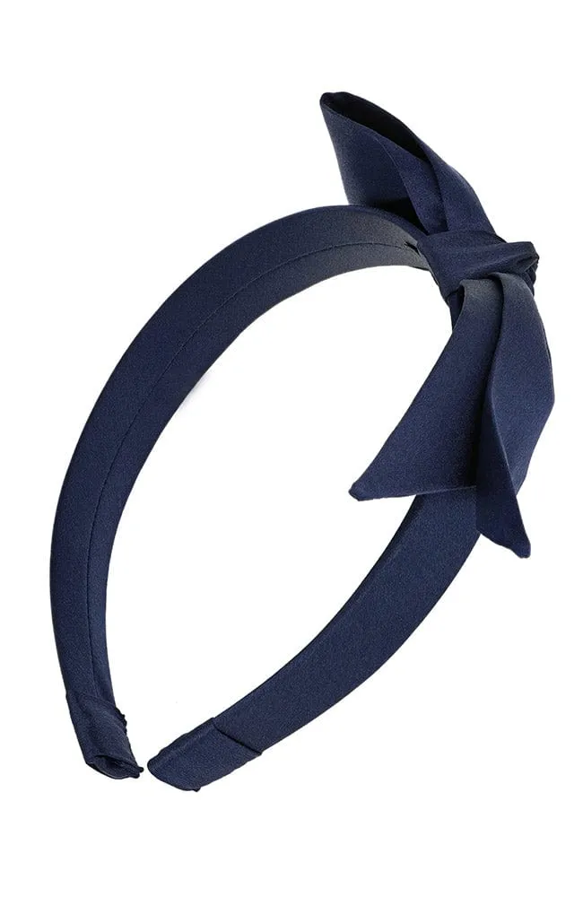 Bahama Bow Headband - Silk Charmeuse