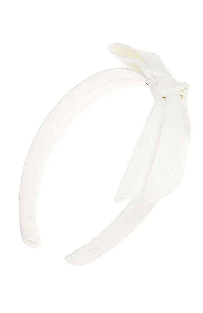 Bahama Bow Headband - Silk Charmeuse