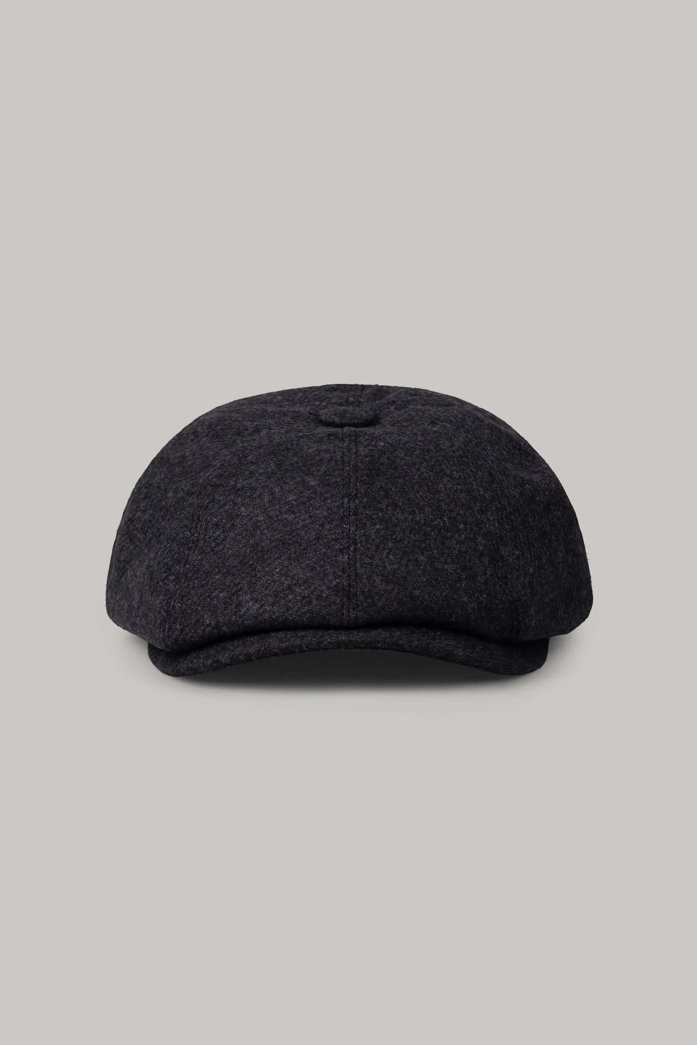 Baker Boy Hat - Charcoal Wool