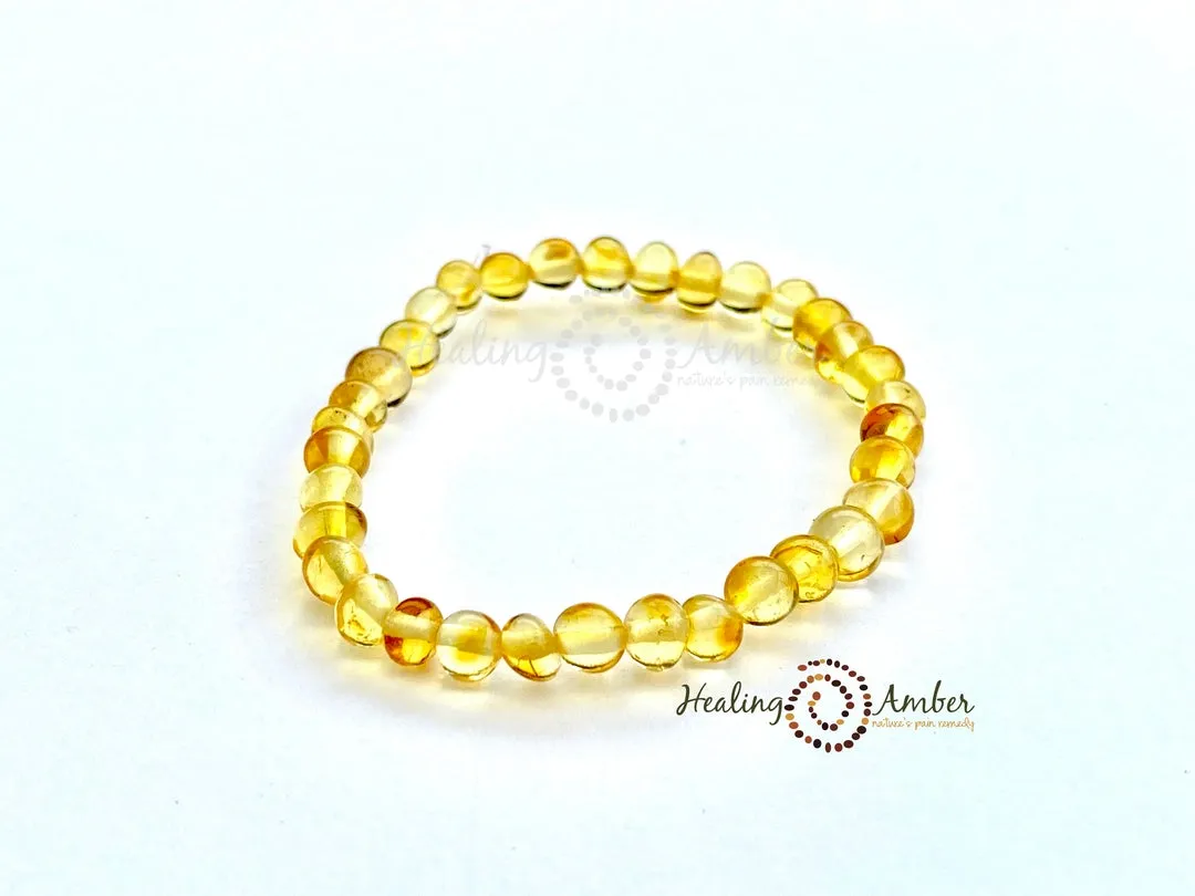 Baltic Amber Bracelet/Anklet Bracelet -7.5"