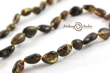 Baltic Amber Bracelet/Anklet Bracelet -7.5"