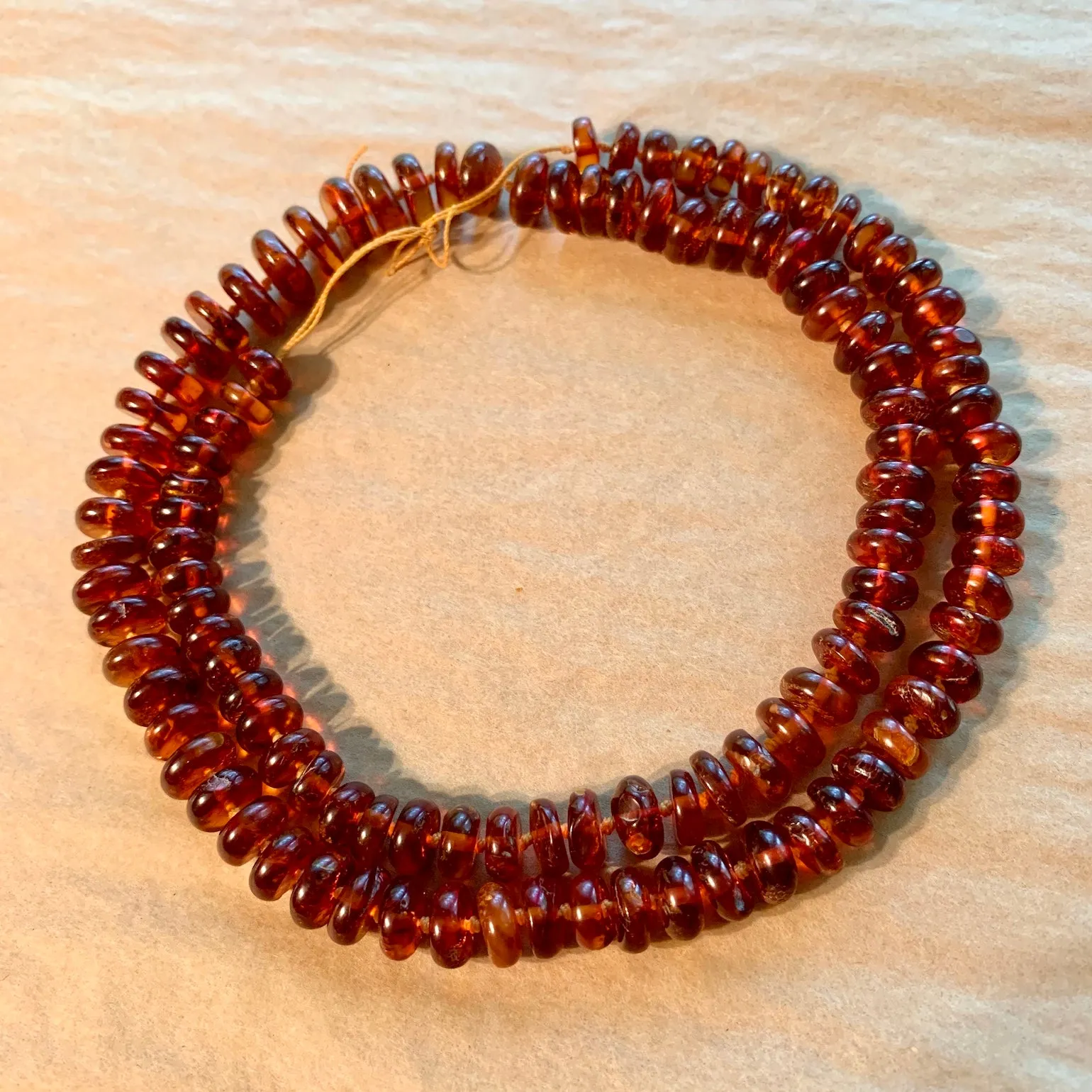 Baltic Amber Discs Strand