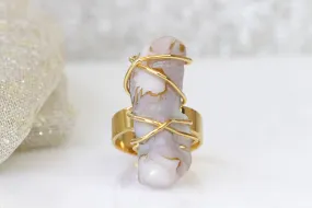 BAROQUE PEARL RING