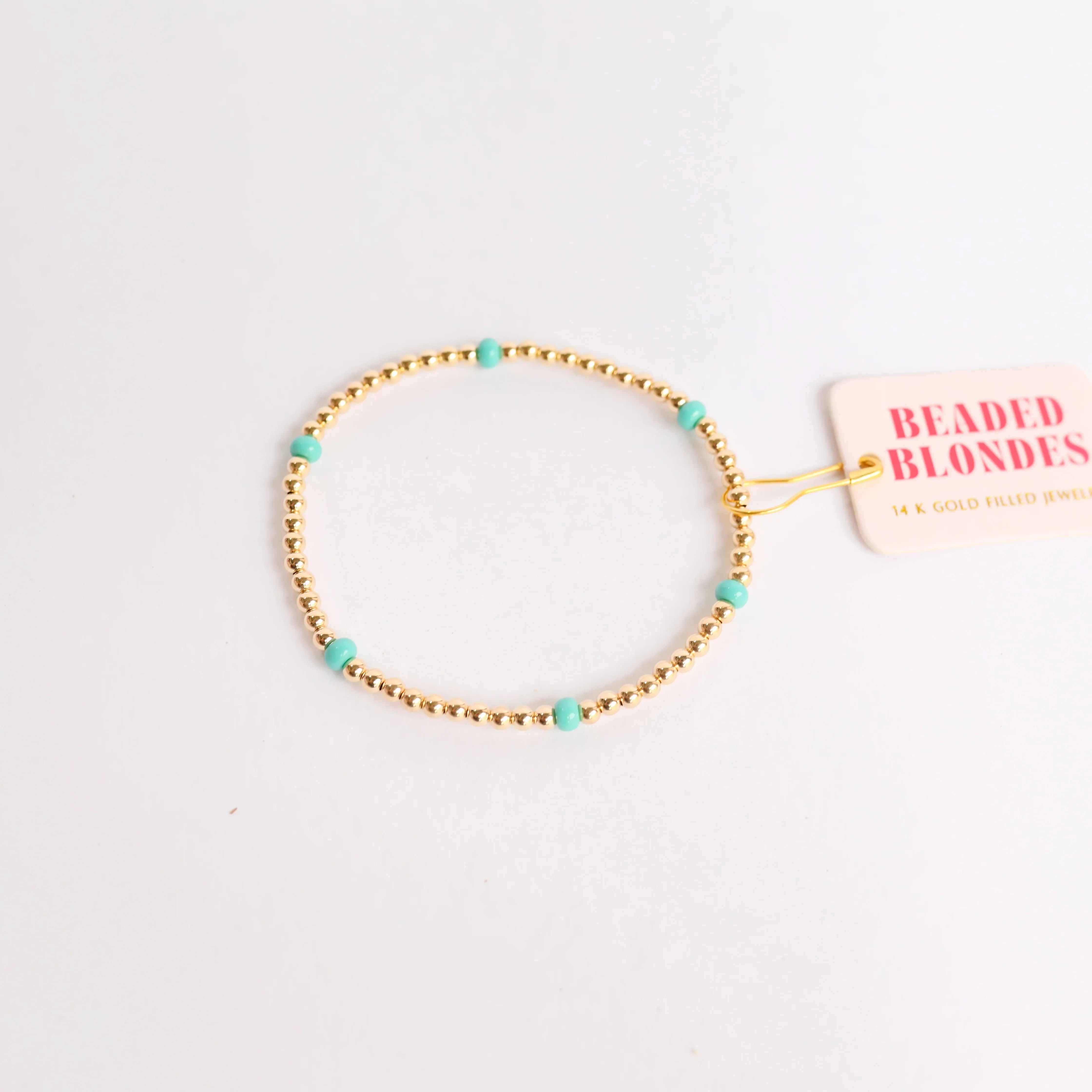 Beaded Blondes | Turquoise Blue Poppi Bracelet