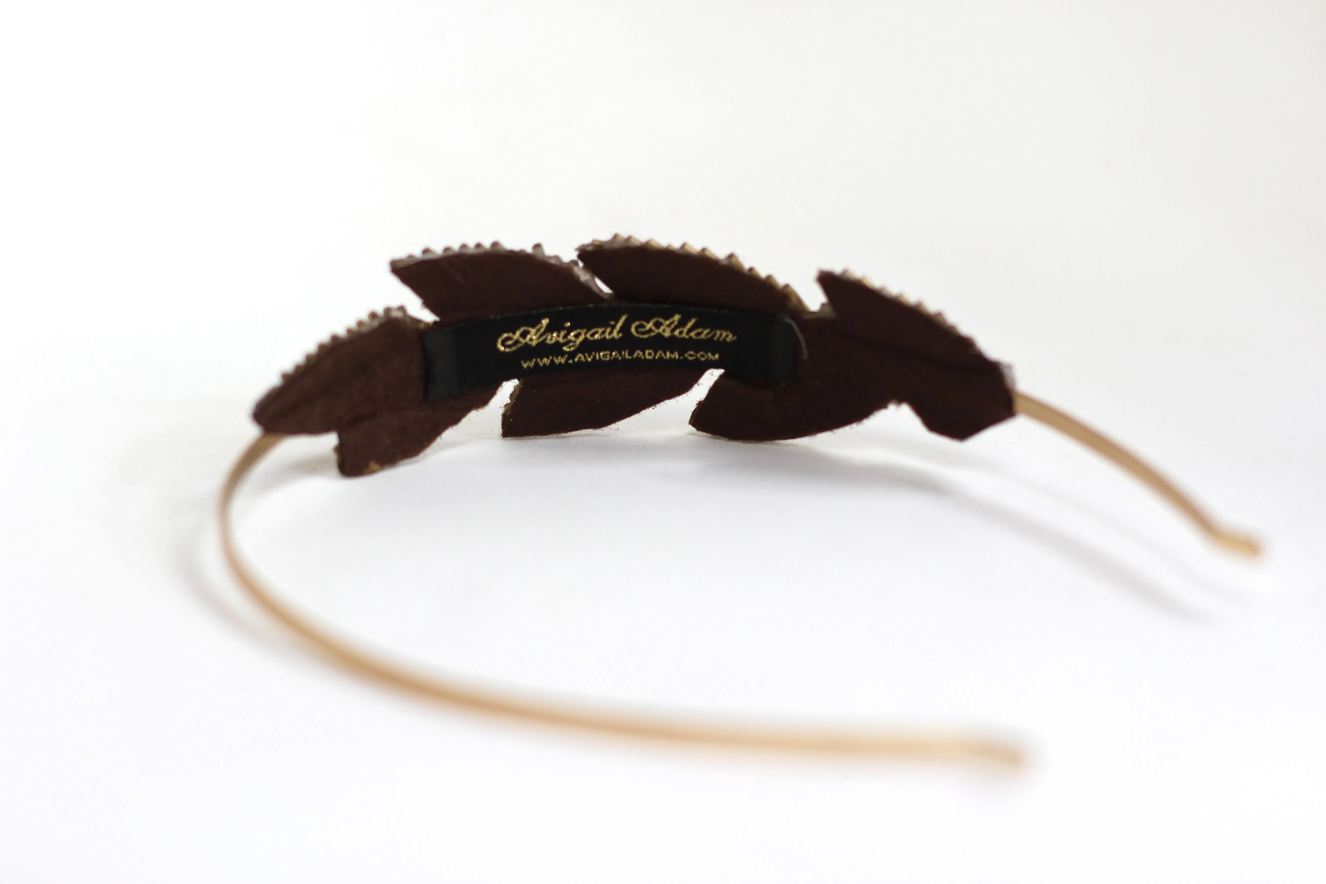 Beaded Leaf Headband