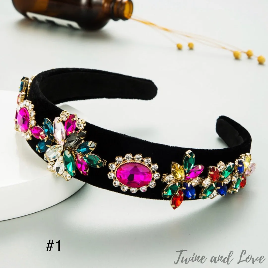 Bella Multicolor Jeweled Headband