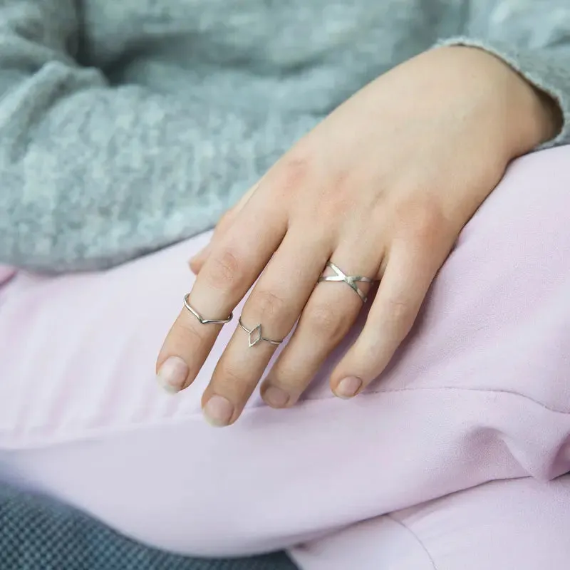 Big Chevron Ring