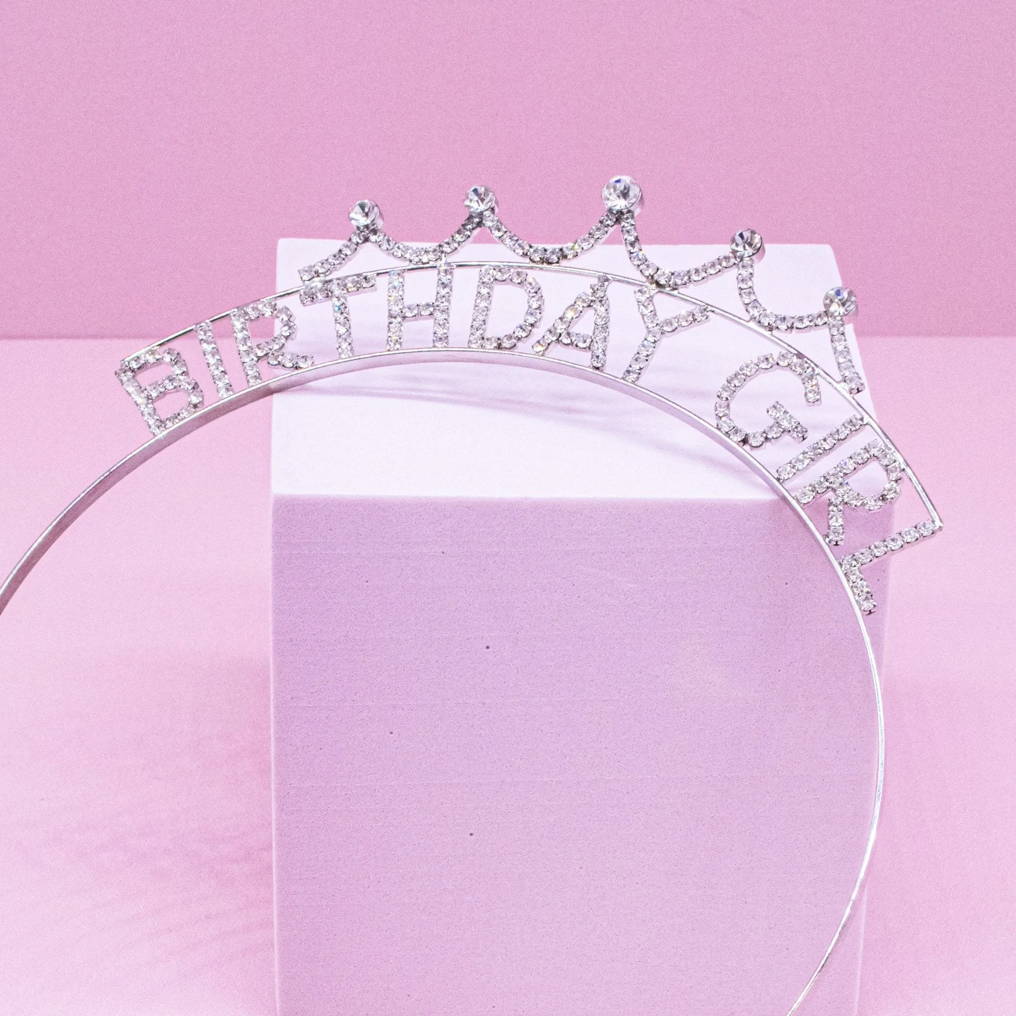 Birthday Girl Rhinestone Tiara Headband