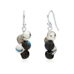 Black Bubble Drop Earrings