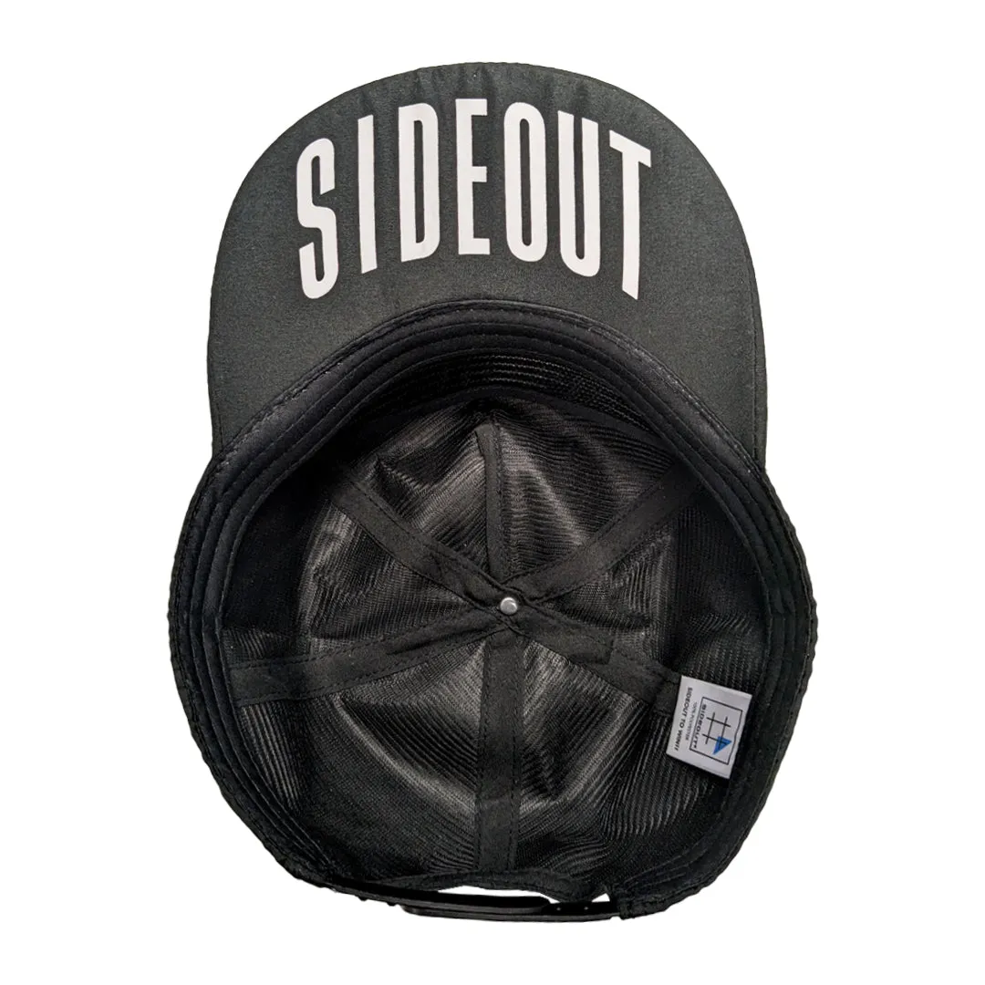 Black Sideout Flip-Up Cap