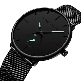 Black Waterproof Watch Personality Fashion Popular Student Men's Quartz Watch