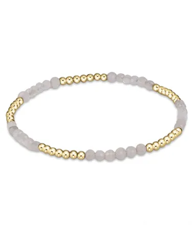 Blissful Pattern 2.5 mm Bead Bracelet - Moonstone