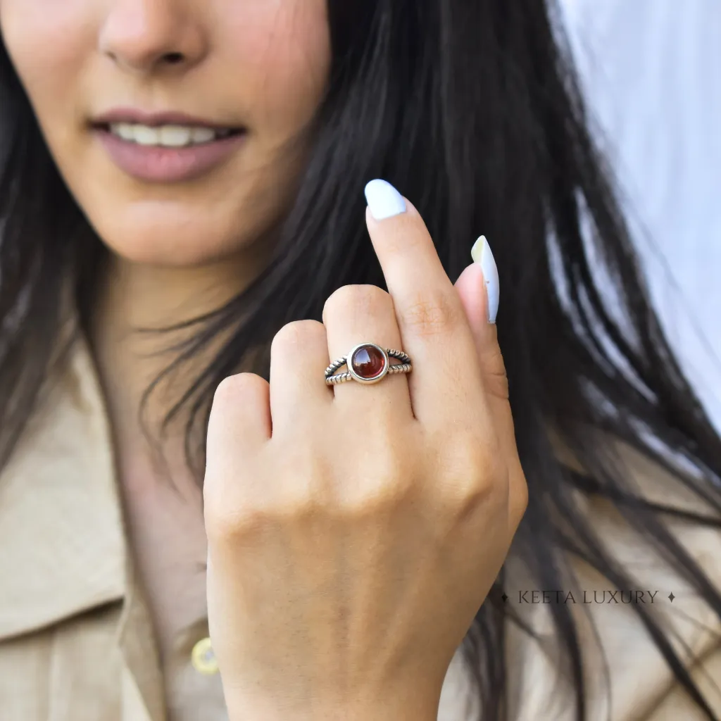 Bohemian Dance - Garnet Ring