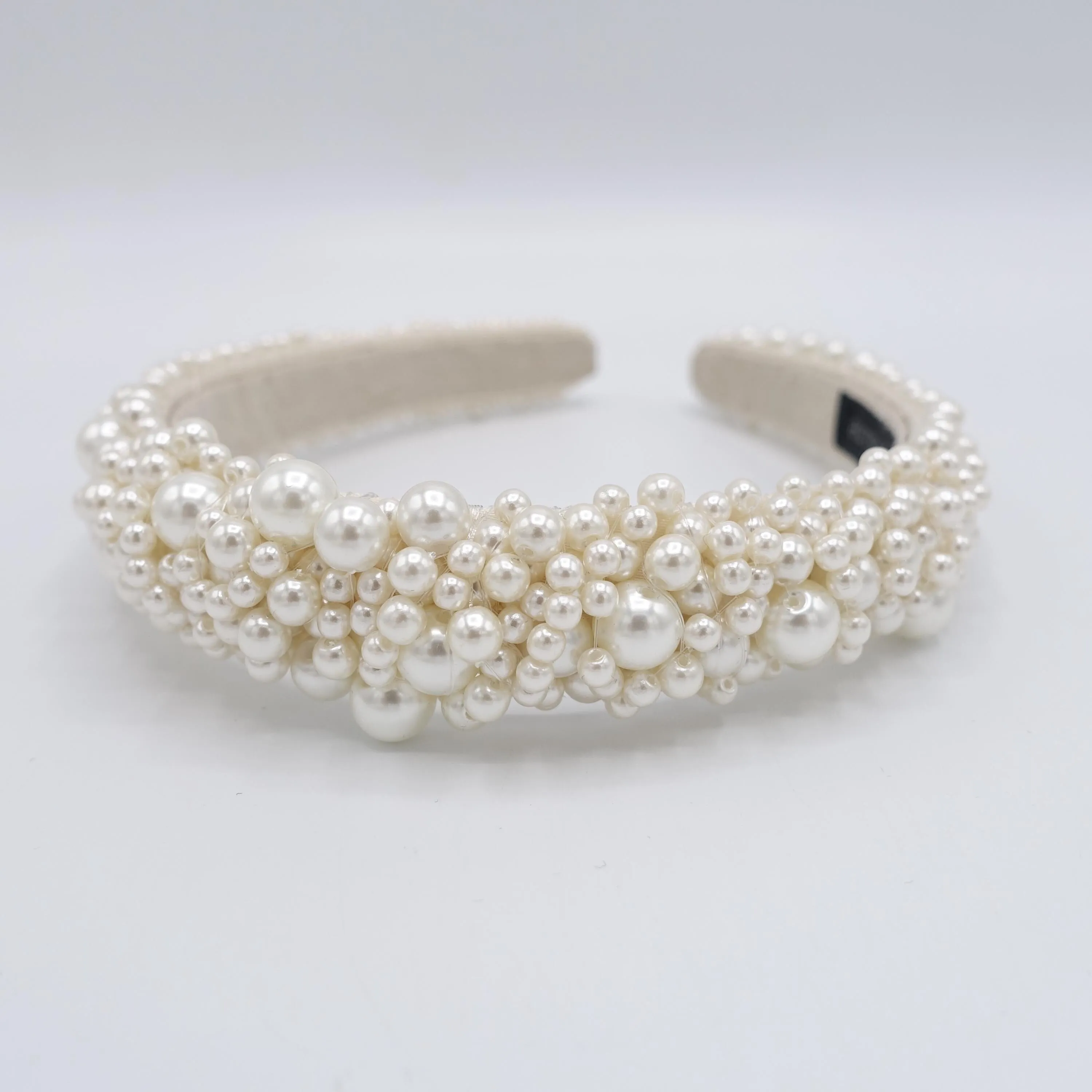 bridal headband, pearl beaded headband , wedding headband