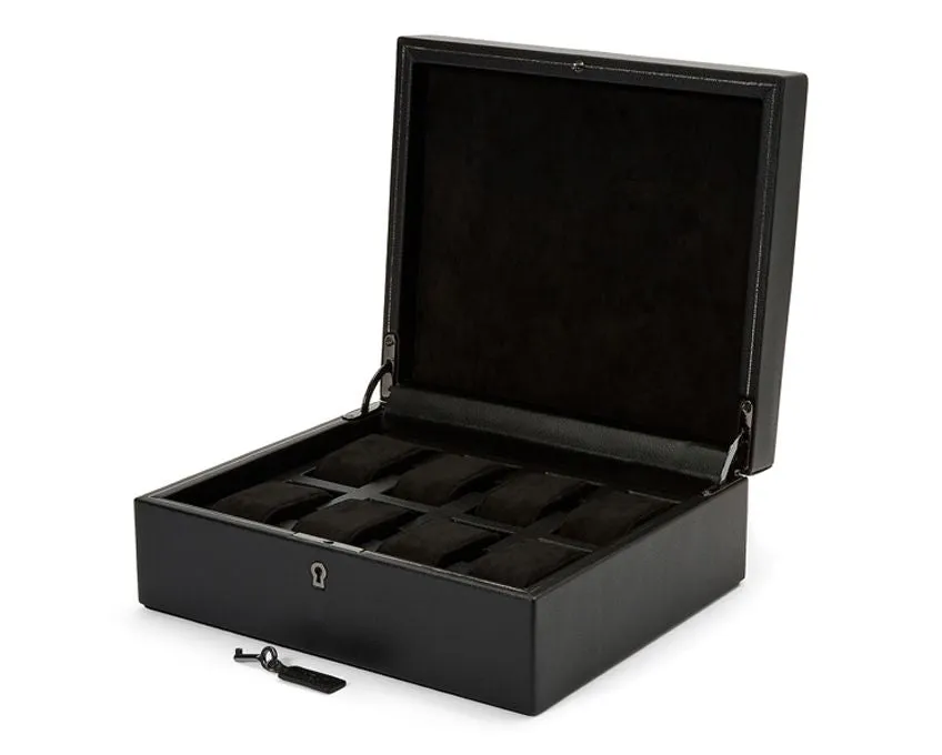 British Racing 8 Piece Watch Box (Black)