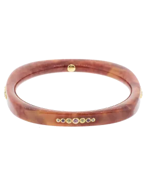 Brown Square Bakelite Bangle