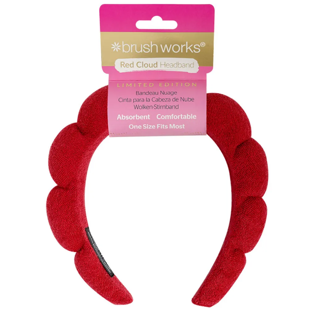 Brushworks Limited Edition Red Cloud Headband