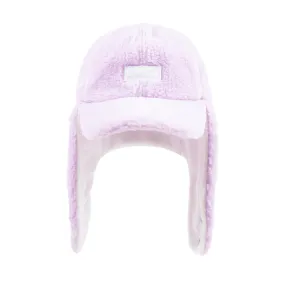 BS GLOSSY WAPPEN EARFLAP HAT PINK