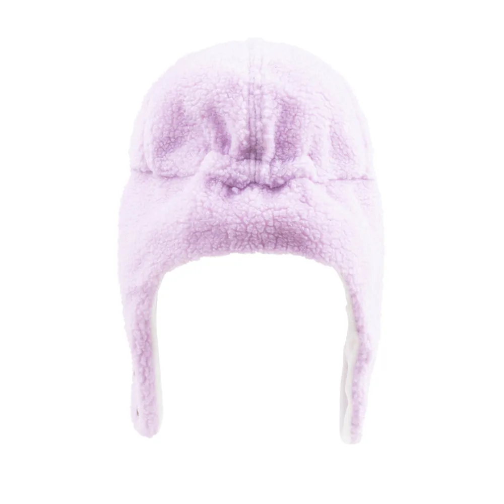 BS GLOSSY WAPPEN EARFLAP HAT PINK