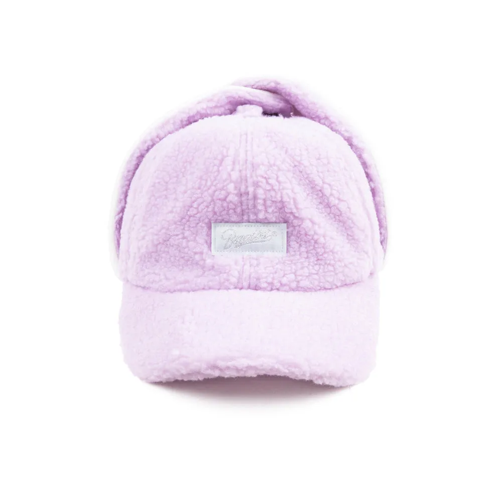 BS GLOSSY WAPPEN EARFLAP HAT PINK