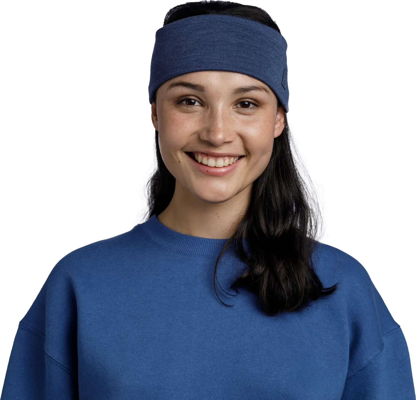 Buff Merino Wide Headband Solid Night Blue | Buy Buff Merino Wide Headband Solid Night Blue here | Outnorth